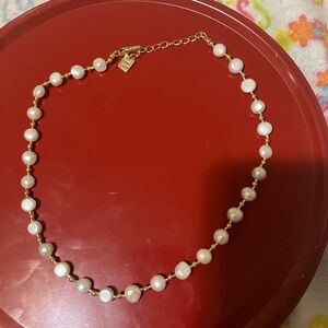 Gold and White Charm Bracelet